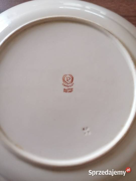 Talerz płytki obiadowy średnica 24 porcelana Łódź