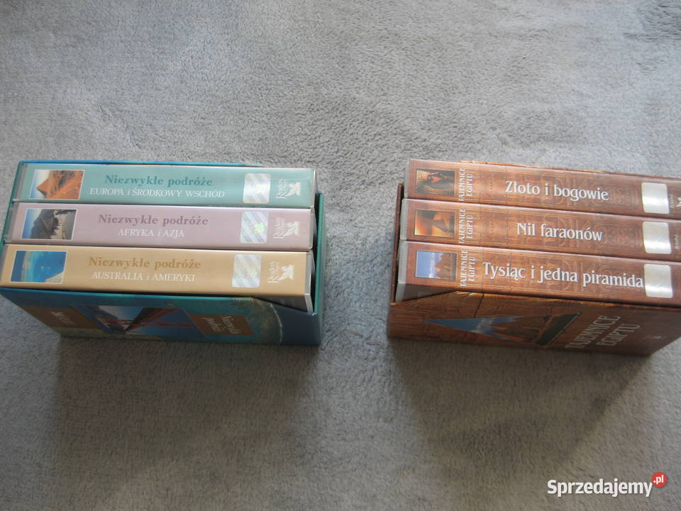 Tajemnice Egiptu i Niezwykłe podróże kasety VHS lektor warmińsko-mazurskie Olsztyn sprzedam