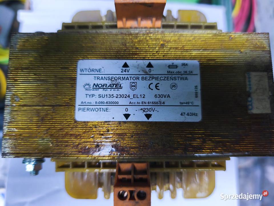 Transformator bezpieczeństwa 23024 630VA śląskie Kamienica Polska