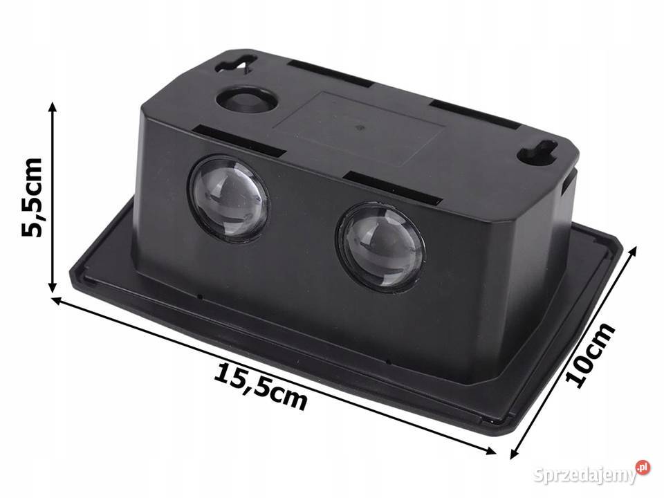 2x Lampa Solarna LED RGB Kolor Góra Dół Czujnik Kinkiety