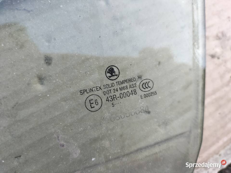 SKODA FABIA III 3 SZYBA DRZWI LEWY TYŁ PRAWY TYŁ lubelskie Kamień-Kolonia