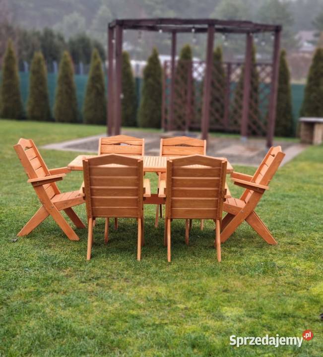 Meble ogrodowe drewniane składane meble tarasowe Kalety
