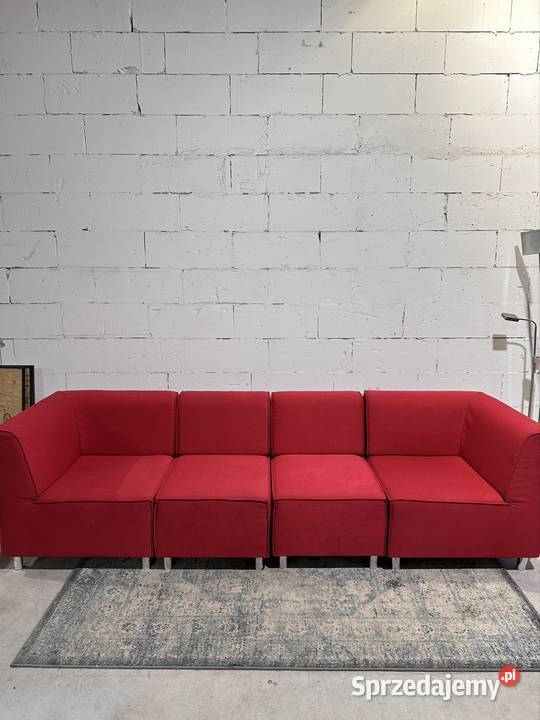 Modułowa sofa narożnik KLEIBER czerwona dolnośląskie