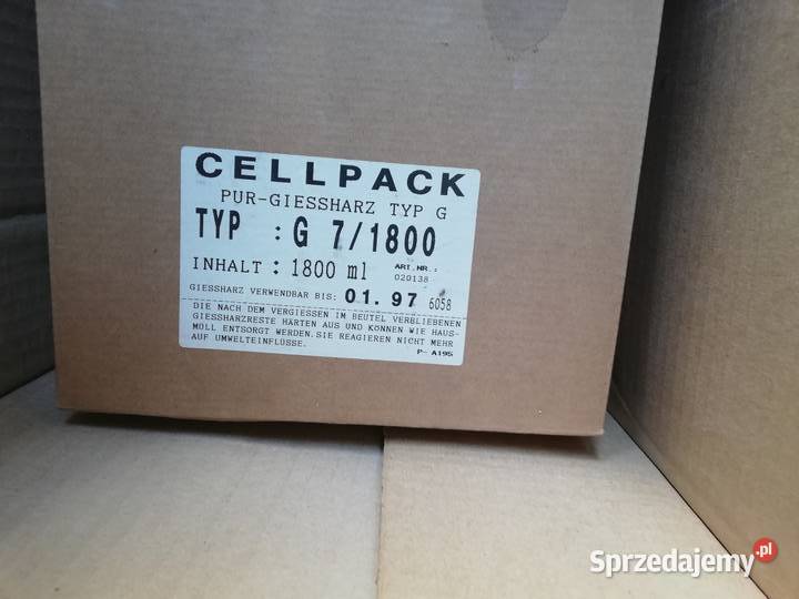 cellpack pvm 6 purgiessharz typ G G 71800 śląskie Dąbrowa Górnicza
