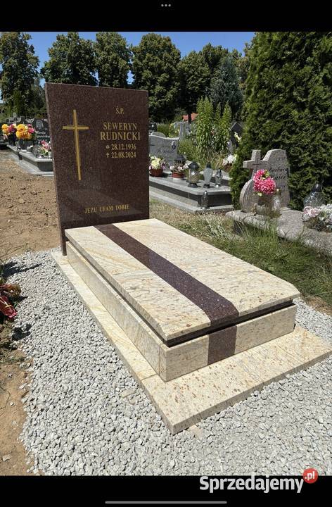 NAGROBEK POMNIK KASHMIR GOLD POJEDYŃCZY Z Konary