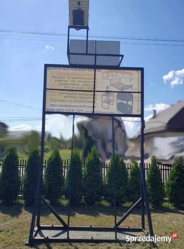 Stelaż rama reklama spawana billboard stojak Jeżowe