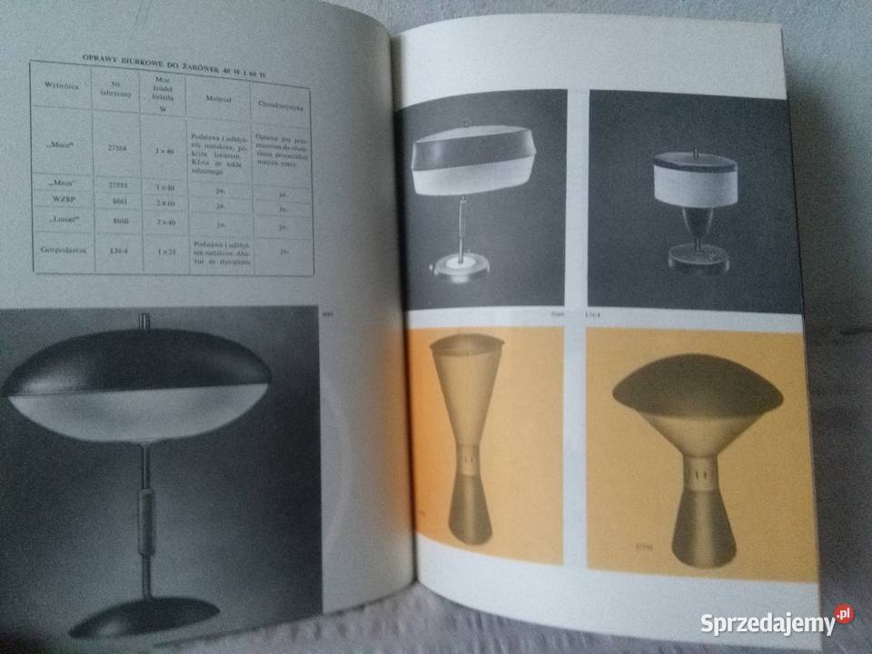 Katalog Opraw Oświetleniowych 33J wyd 2 1971 r Warszawa