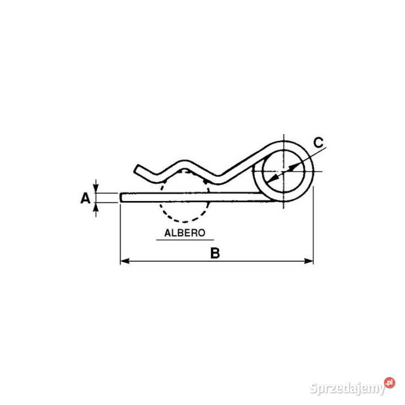 Zawleczka sprężysta DIN11024 5x112mm 00486 Kamionna sprzedam