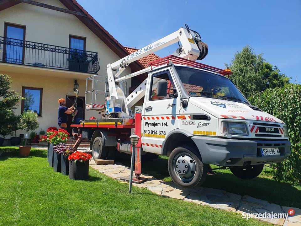 Podnośnik koszowy wynajem Zwyżka 20m Kęty