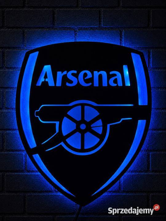 Lampka ścienna LED Arsenal FC Neon Dekoracja Gdańsk