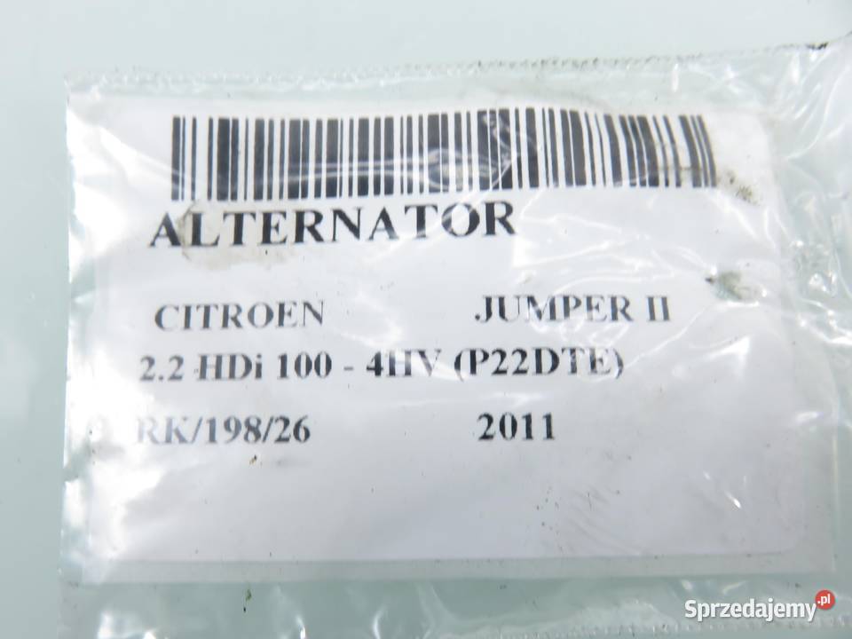 ALTERNATOR CITROEN JUMPER II 22 HDi A0200