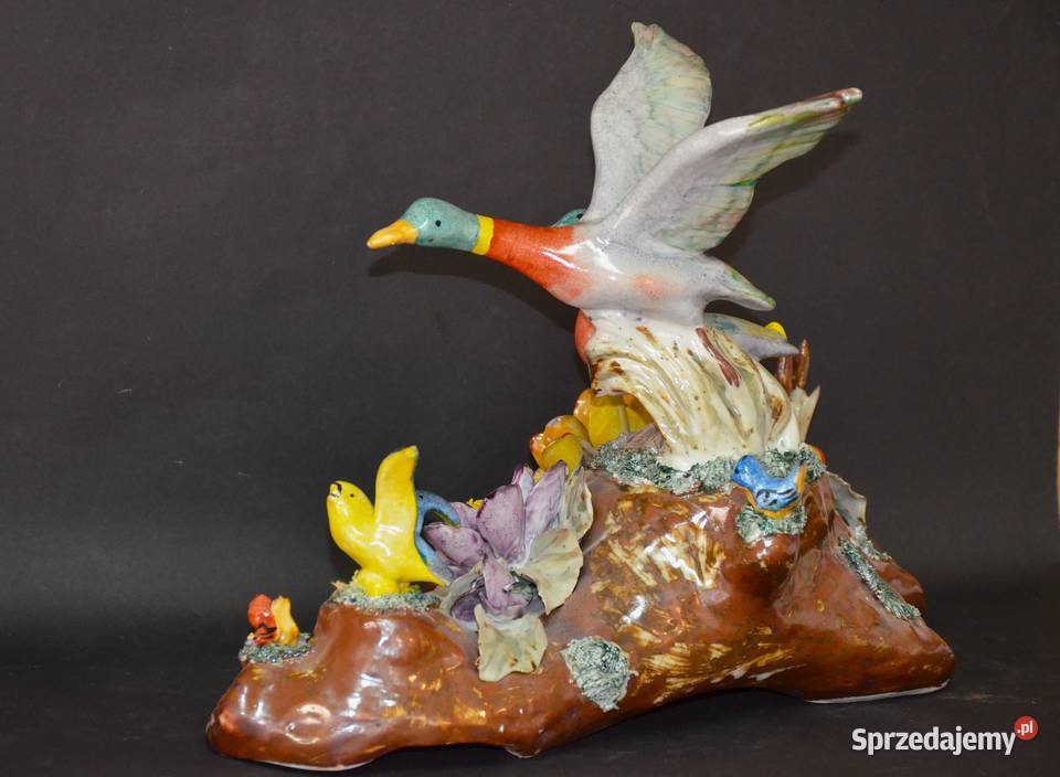 Porcelana Roceram Dzikie kaczki Ptaki wodne wielkopolskie Środa Wielkopolska