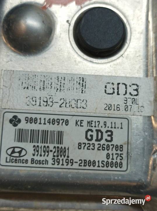 STEROWNIK SILNIKA 391992B001 16 CRDI 119 Hyundai