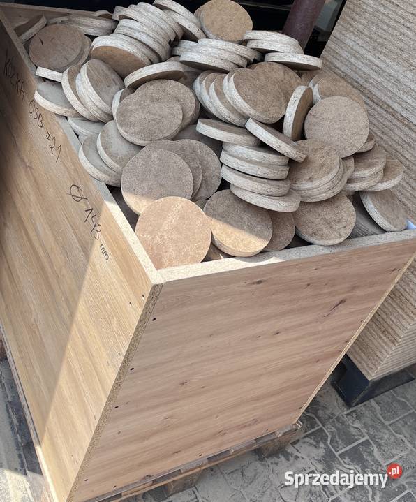 koła z płyty OSB mikronasyp w grubości 21mm Brzeźno