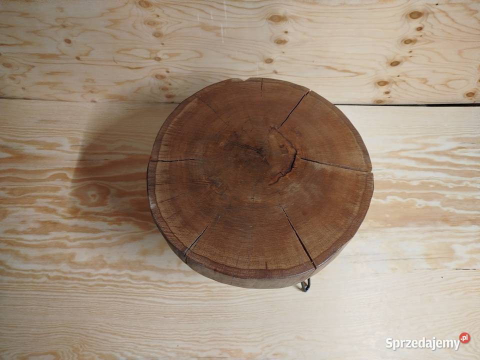 Stolik kawowy z plastra dębu Olsztyn