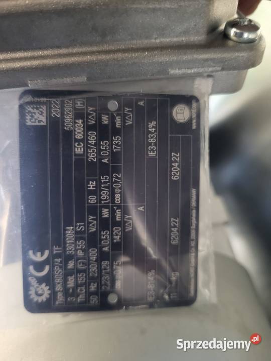 Silnik elektryczny Nord SK80SP4 TF 055 kW nowy Rybnik