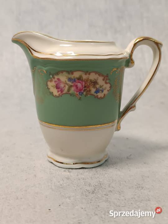 Środek Stołu Sygnowany Garnitur Art Deco Bukiety Porcelana i szkło Dobrzany