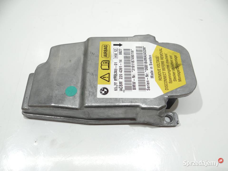 MODUŁ SENSOR PODUSZEK AIRBAG BMW E60 E61 9118749 lubelskie Strzyżewice