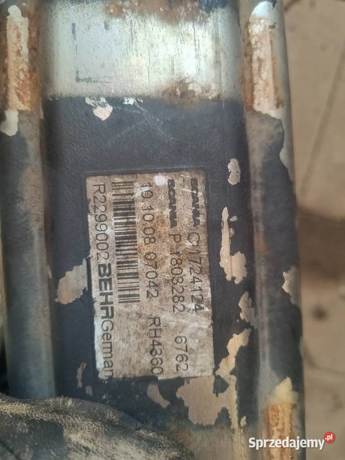 Chłodnica EGR 1724124 1803282 Scania świętokrzyskie Staszów