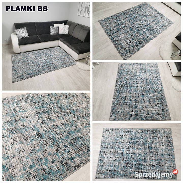 DYWAN 140X200 IDEA PLAMKI BS TURKUSOWE GĘSTY Białystok