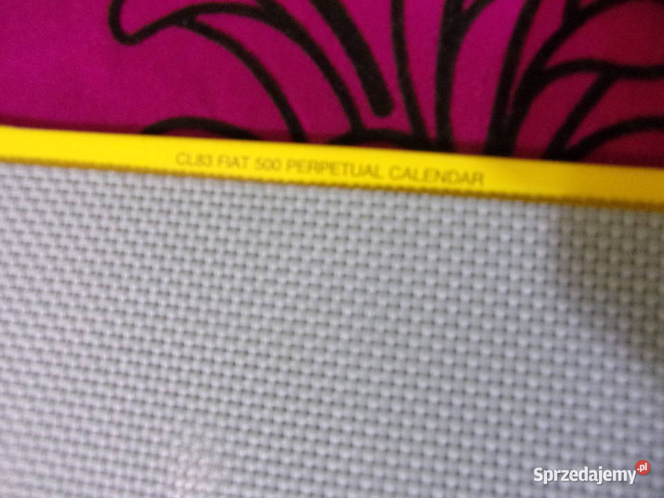 Wieczny metalowy kalendarz z FIAT 500produkcja w Warszawa sprzedam