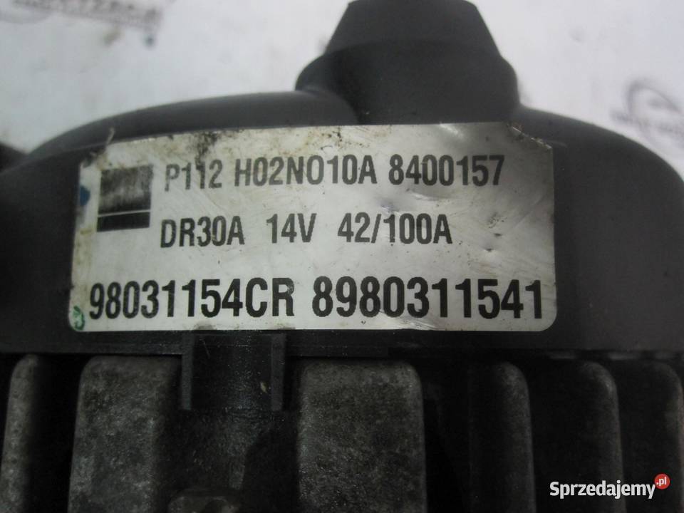 OPEL MERIVA 17 CDTI 11R 110 alternator