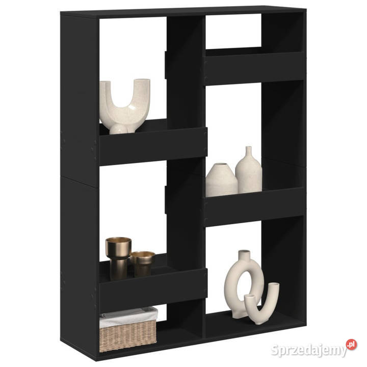 Regałprzegroda czarny 100x33x135 materiał