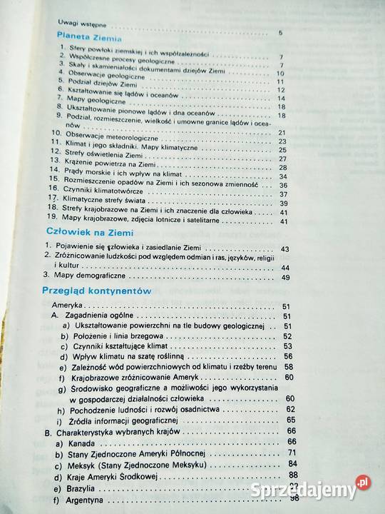 Ameryka Australia Oceania geografia książki Warszawa