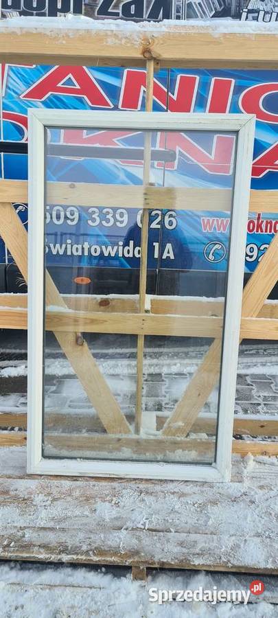 OKNO KacprzaK 81x139 FIX OKNA Używane Witryna Lublin