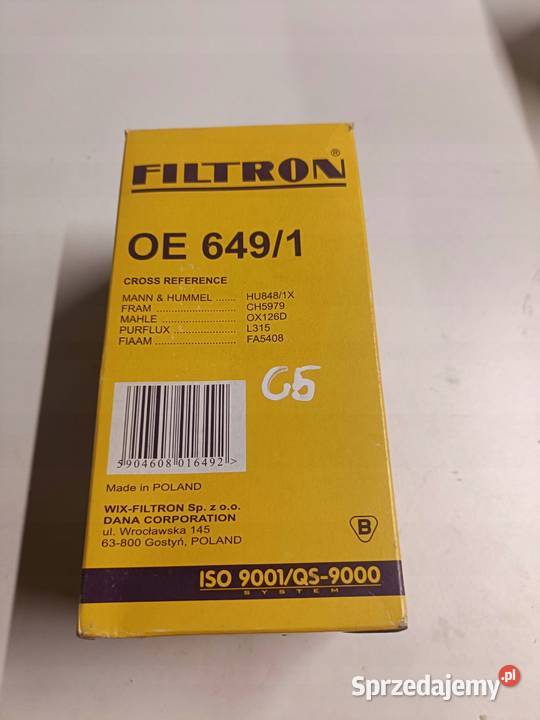 FILTR OLEJU BMW E36 E34 E39 E38 Land Rover Opel Rudka