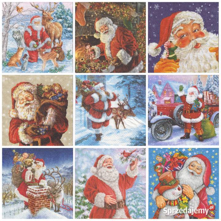 Decoupage serwetki MIkołaj Boże Narodzenia Skarżysko-Kamienna
