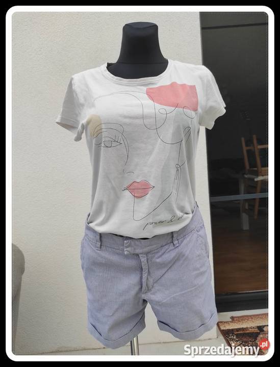 Bluzka koszula tshirt kobieca twarz 40 L Tom mazowieckie Płock