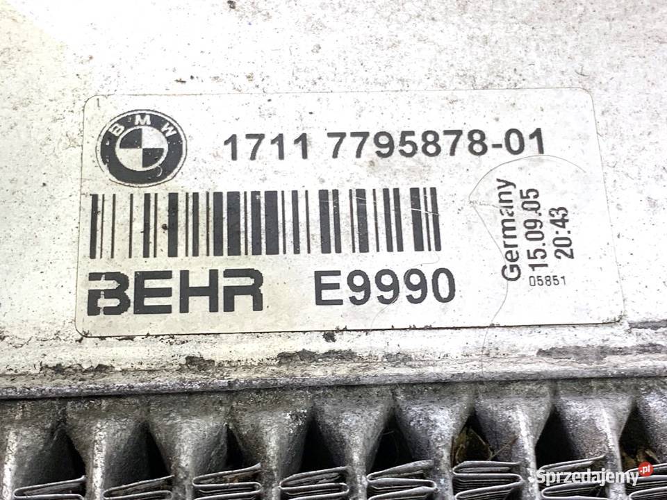 CHŁODNICA WODY BMW E60 20 177 7795878 0310 sprzedam