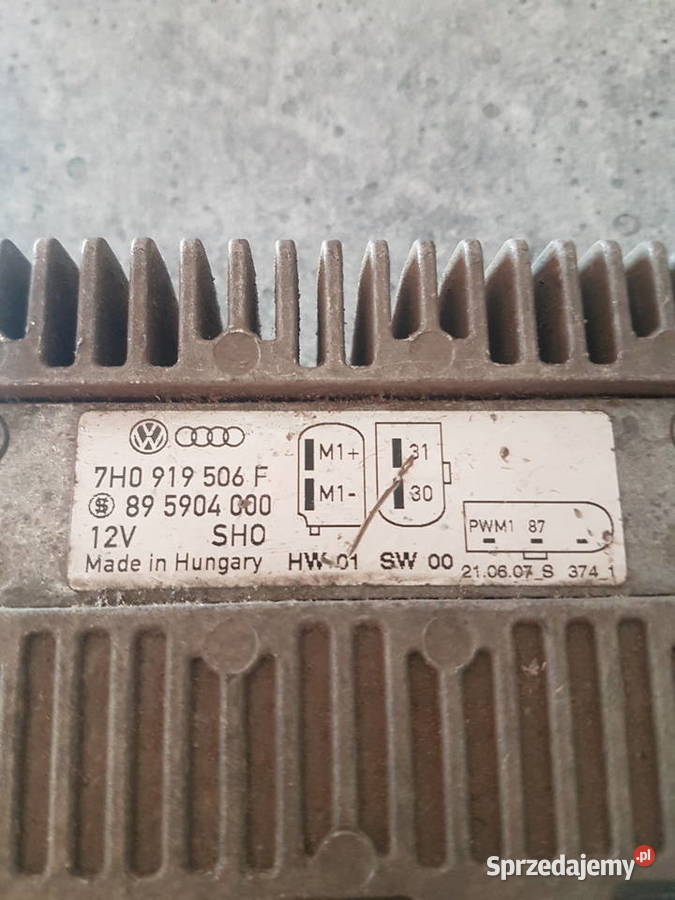 VW T5 MULTIVAN 25 MODUL STEROWNIK WENTYLATOROW Rok produkcji 2008 Układ elektryczny Turek
