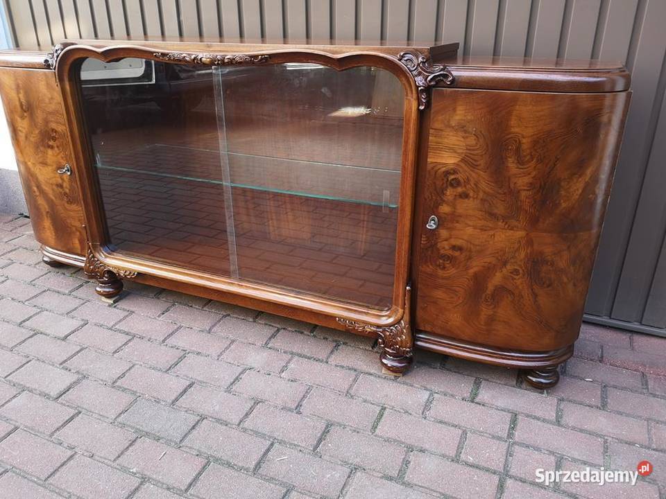 Komoda RTV ARTDECO Zjawiskowa Orzech Niska Stara Swarzędz