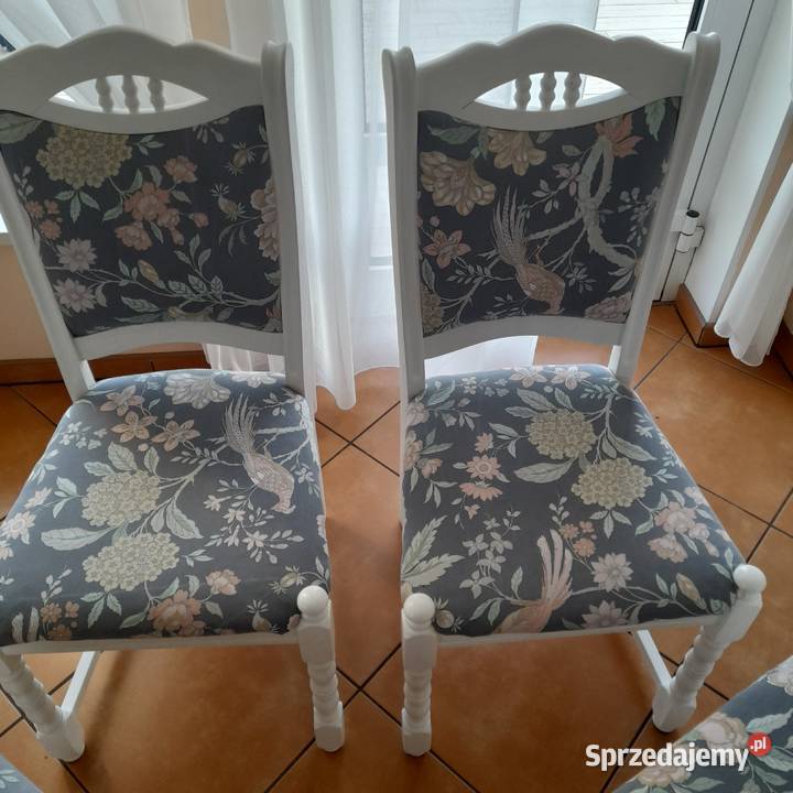 Krzesła drewniane tapicerowane 4 zachodniopomorskie Kołobrzeg
