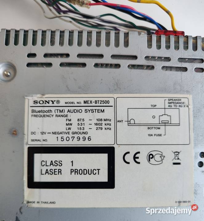 Radio samochodowe Sony MEXBT 2500 Sony Elektronika warmińsko-mazurskie Olecko