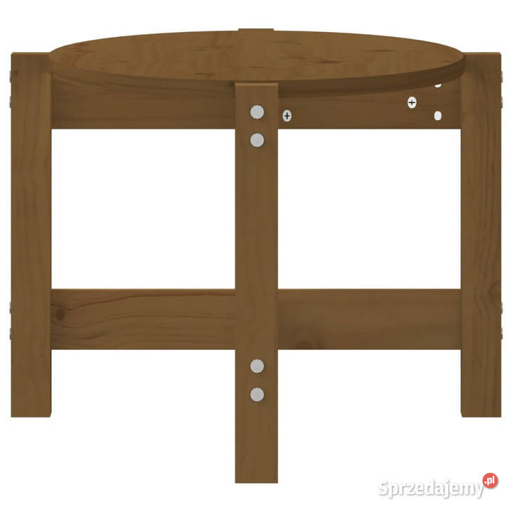 Stolik kawowy miodowy brąz 87x48x35 lite drewno Warszawa