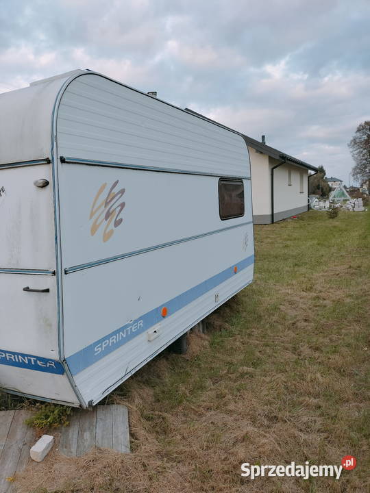 Przyczepa kempingowa na budowę działkę bez Kempingowe lubelskie Jaszczów sprzedam
