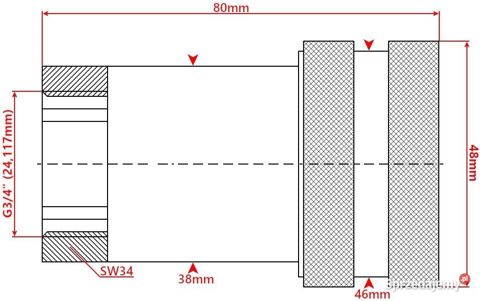 Szybkozłącze Hydrauliczne EURO GNIAZDO GW WEW 34 Pozostałe