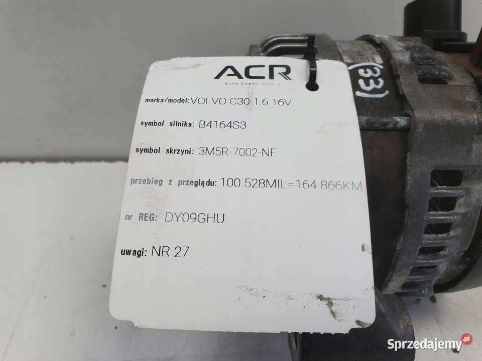 Volvo C30 S40 II V50 16 16V ALTERNATOR Janów