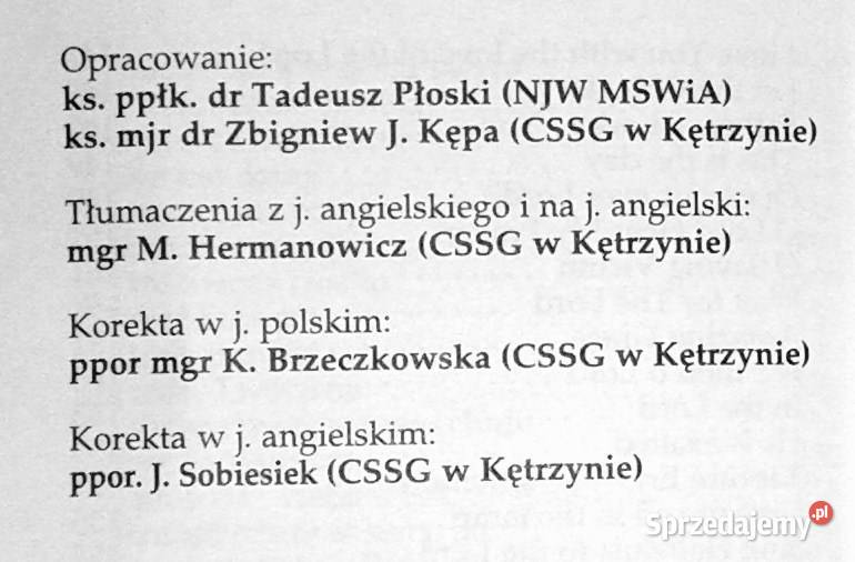 Polsko angielski modlitewnik żołnierza T Płoski