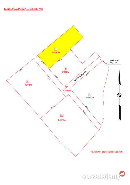 Działka pod inwestycję deweloperską 1580 m Tarnowskie Góry sprzedam