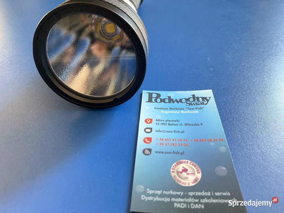 Latarka nurkowa H7 z akumulatorem i ładowarką śląskie Bytom sprzedam