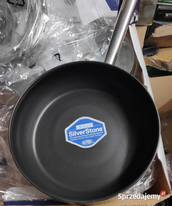 Garnki Bergner jumbo 12 el z patelnią teflon Łódź sprzedam