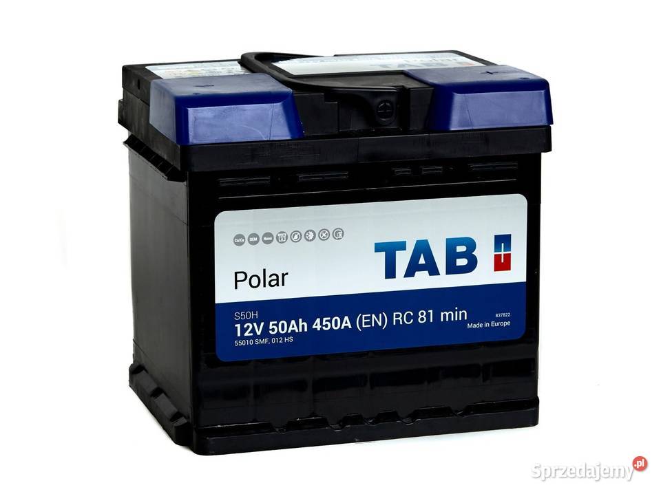 Akumulator TAB POLAR S 50Ah 450A wysoki