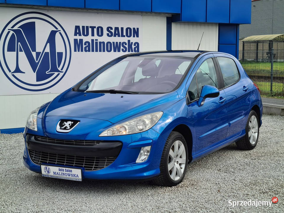 Peugeot 308 SzklanyDach Navi PDC Klimatronik czujnik zmierzchu wielkopolskie Wągrowiec