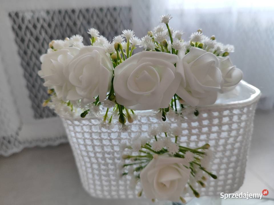 Koszyczek i opaska na Boże Ciało dziewczynki Ozdoby Dębica