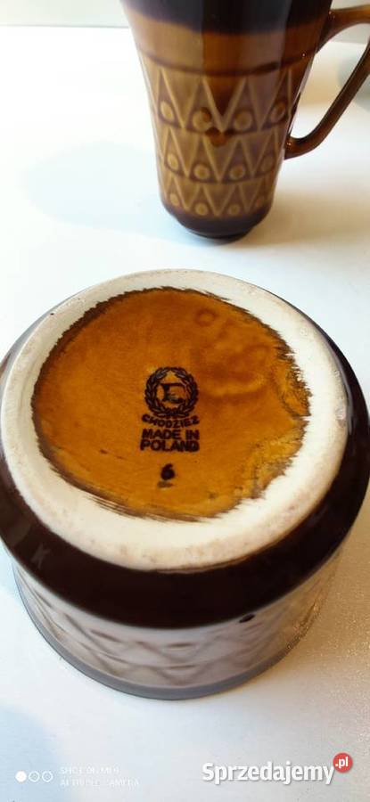 Zestaw serwis kawowy porcelana Chodzież PRL Pszczyna