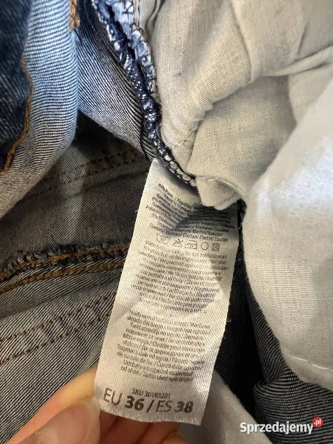 Dżinsy jeansy niebieskie z dziurami skinny podkarpackie Jasło